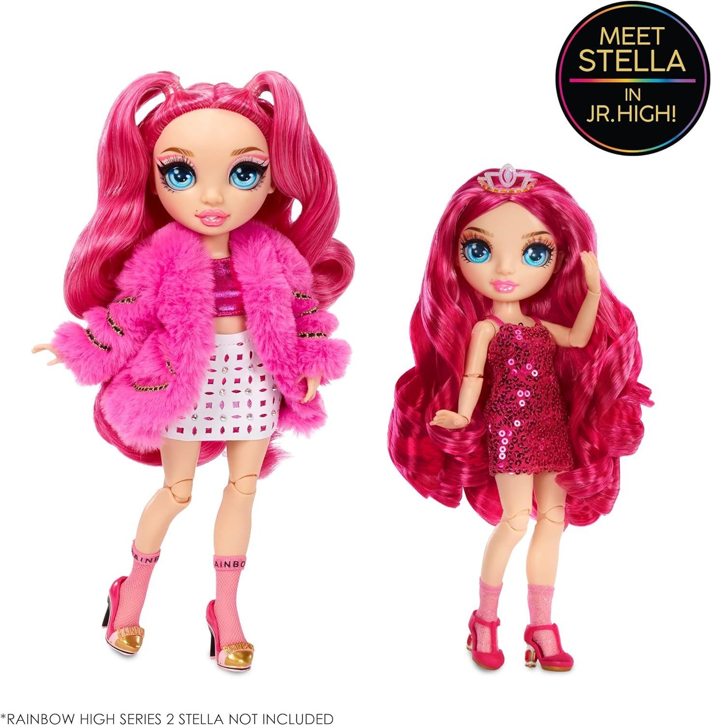 Rainbow High Jr Stella Monroe Fuschia Pink Doll + Accessories 583004 Series 2