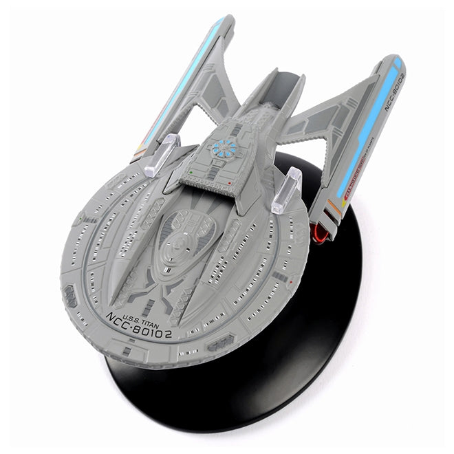 #05 U.S.S. Titan NCC-80102 (Luna Class) Model Diecast Ship BONUS ISSUE (Eaglemoss / Star Trek)