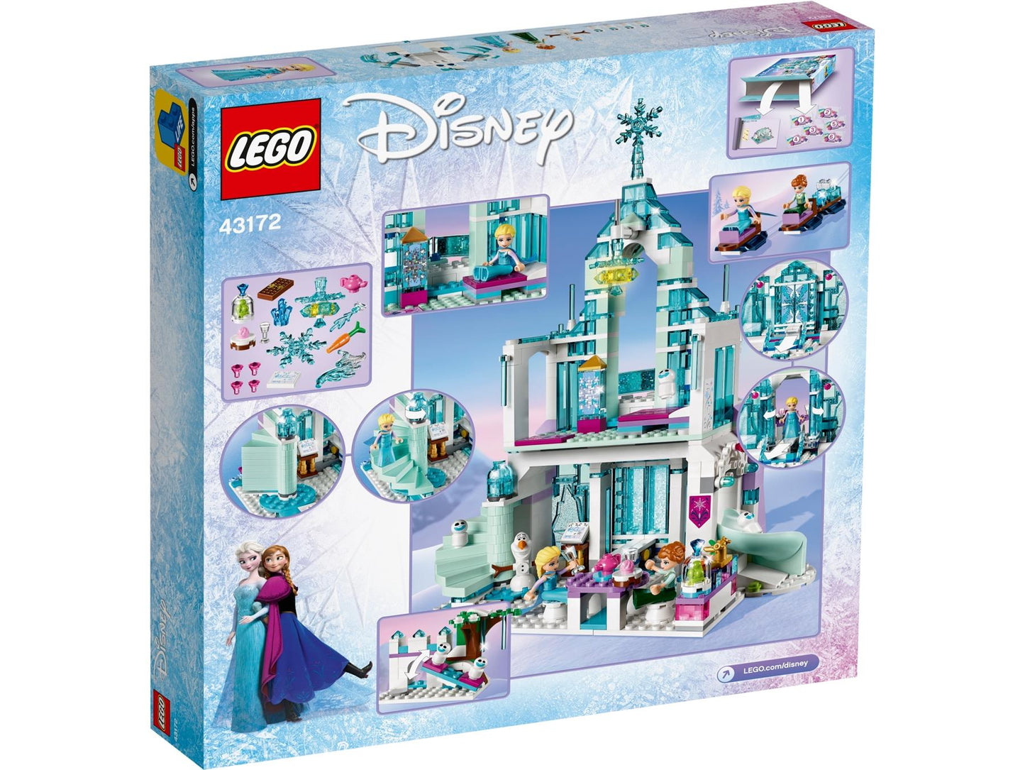 Elsa's Magical Ice Palace LEGO Set 701pcs Ages 6+ Disney Frozen 43172