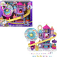 Polly Pocket Rainbow Funland Fairy Flight Ride Playset Dollhouse GYK41 2 Dolls