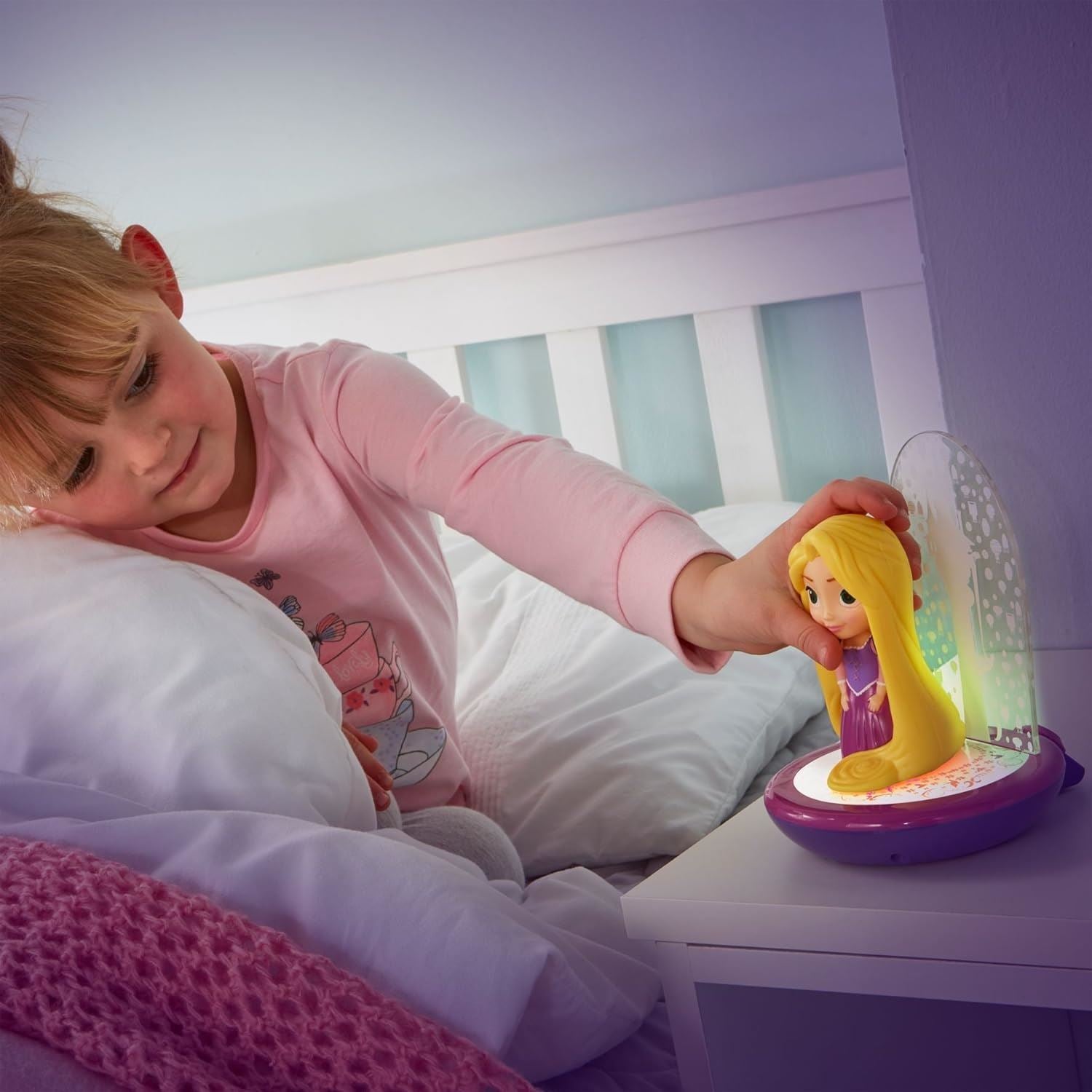 Disney Princess GoGlow Rapunzel 3-in-1 Magic Night Light, Projector and Torch