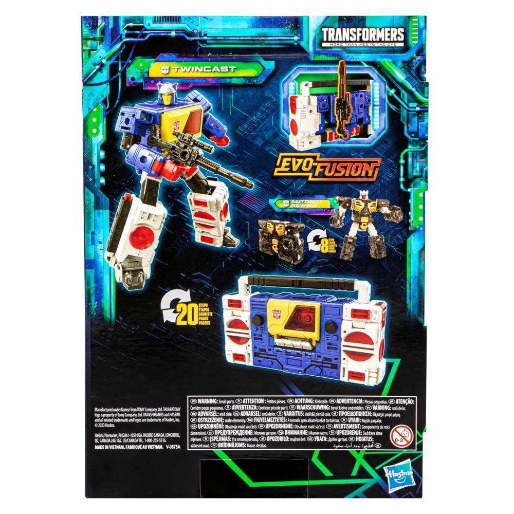 Twincast & Autobot Rewind F7208 7" Action Figures Transformers Legacy Evolution
