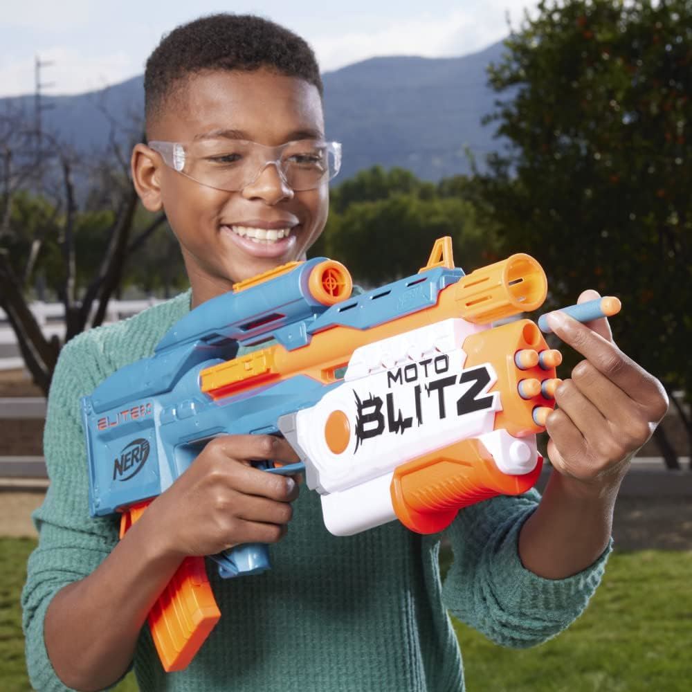 Nerf Elite 2.0 Motoblitz Motorized Blaster, 10-Dart & Airblitz Firing F5872