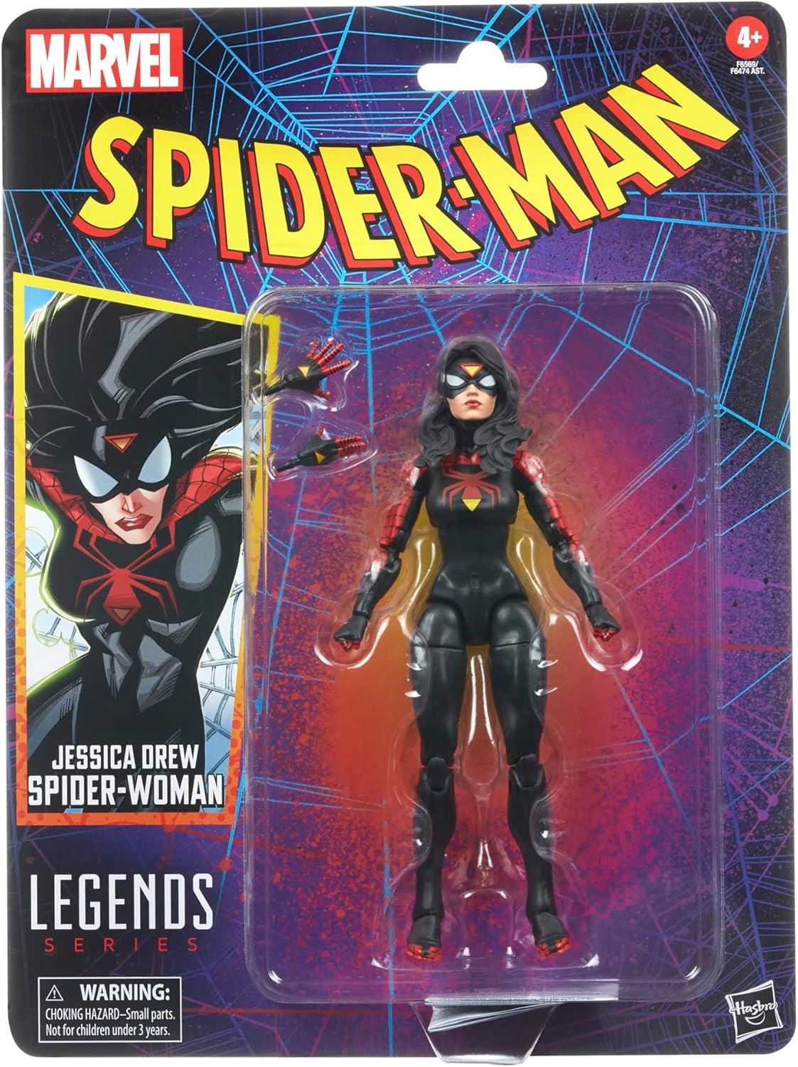 Jessica Drew Spider-Woman F6569 6" Action Figure Legends Series (Marvel Spider-Man)