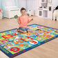 Jumbo Activity Rug ABC 123 with 36 Playing Cards 96239 – Melissa & Doug Large Educational Alphabet & Number Play Mat for Kids