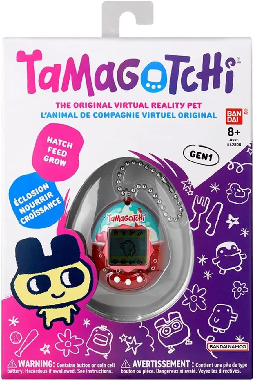 ICE CREAM FLOAT (Gen 2) | Retro 1997 Virtual Pet with Chain & Mini-Game (BANDAI Original Tamagotchi)