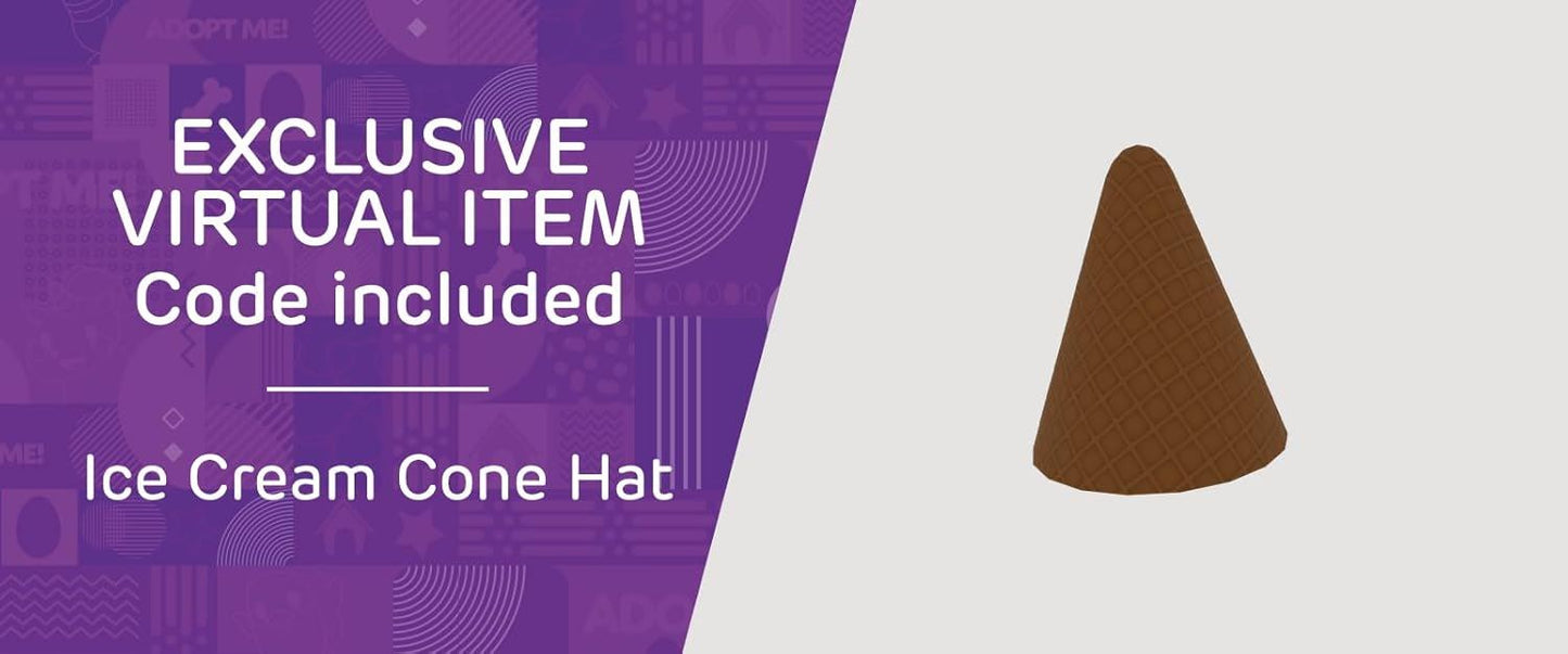 Ice Cream Truck AME0147 – Adopt Me! Lights & Sounds Vehicle Playset with Figures | Roblox-Inspired Role-Play Toy