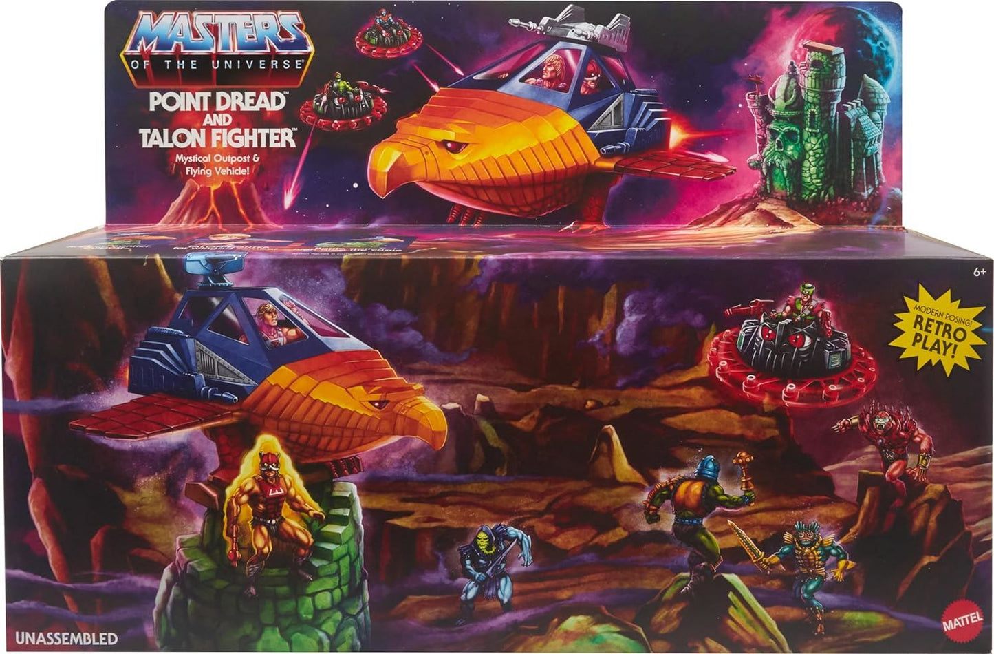 Point Dread & Talon Fighter HKM63 Action Vehicle Toy and Accessories (Masters of the Universe)