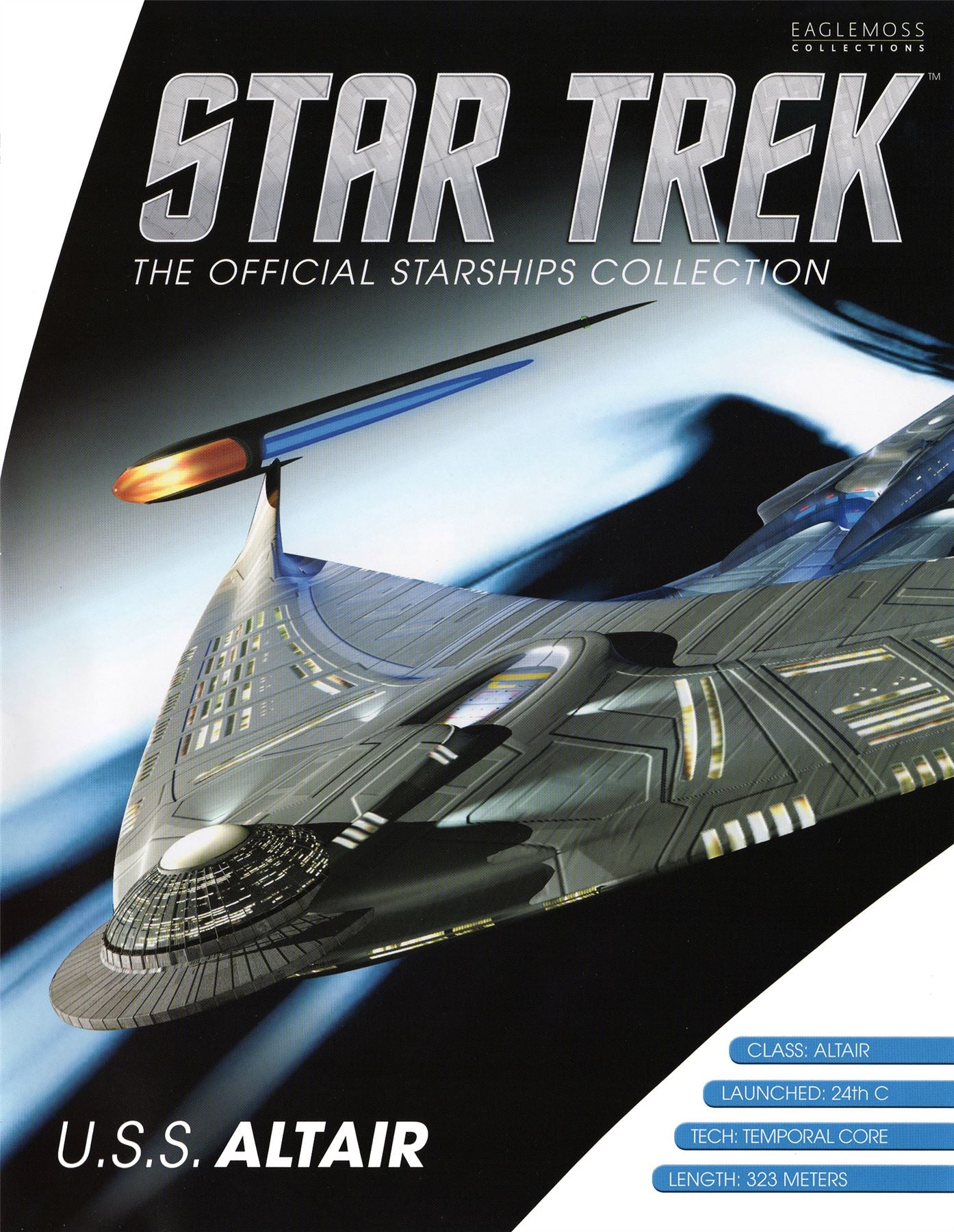 #14 U.S.S. Altair (Doug Drexler’s Voyager Concept) Model Die Cast Ship BONUS ISSUE (Eaglemoss / Star Trek)