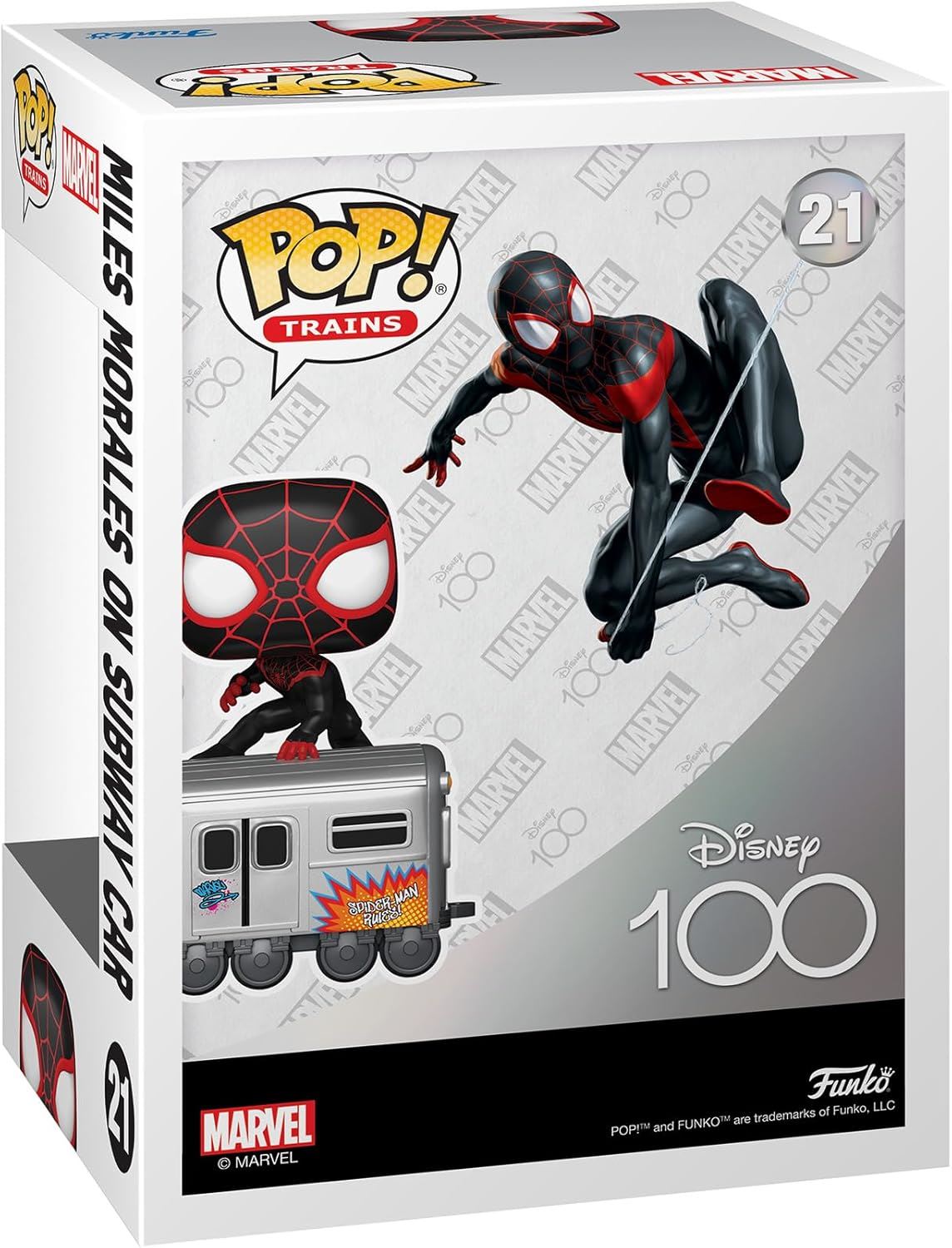 Funko Pop! Miles Morales On A Subway Car #21 Disney 100 Anniversary Marvel