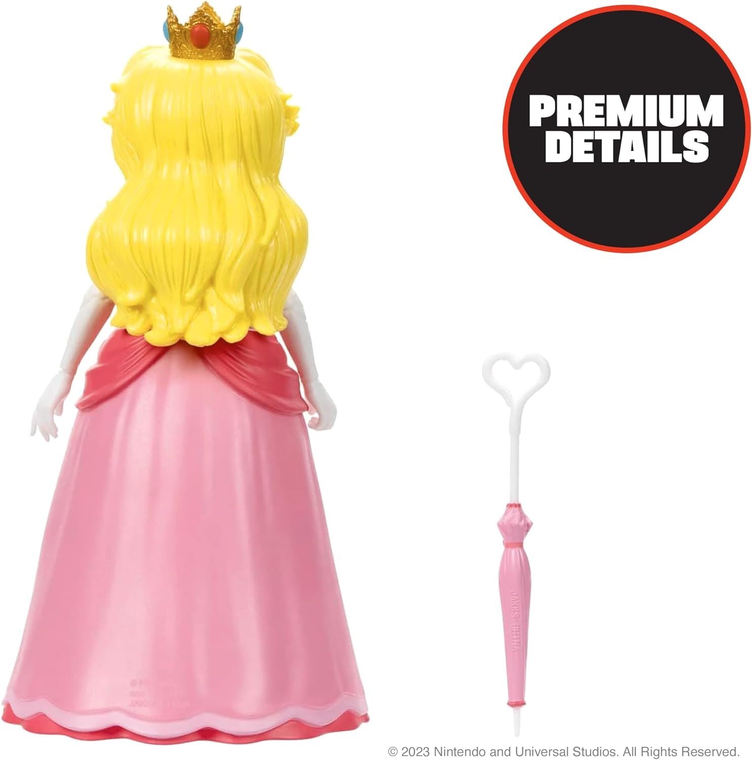 Princess Peach Nintendo The Super Mario Bros Movie 5" 12.5cm Action Figure