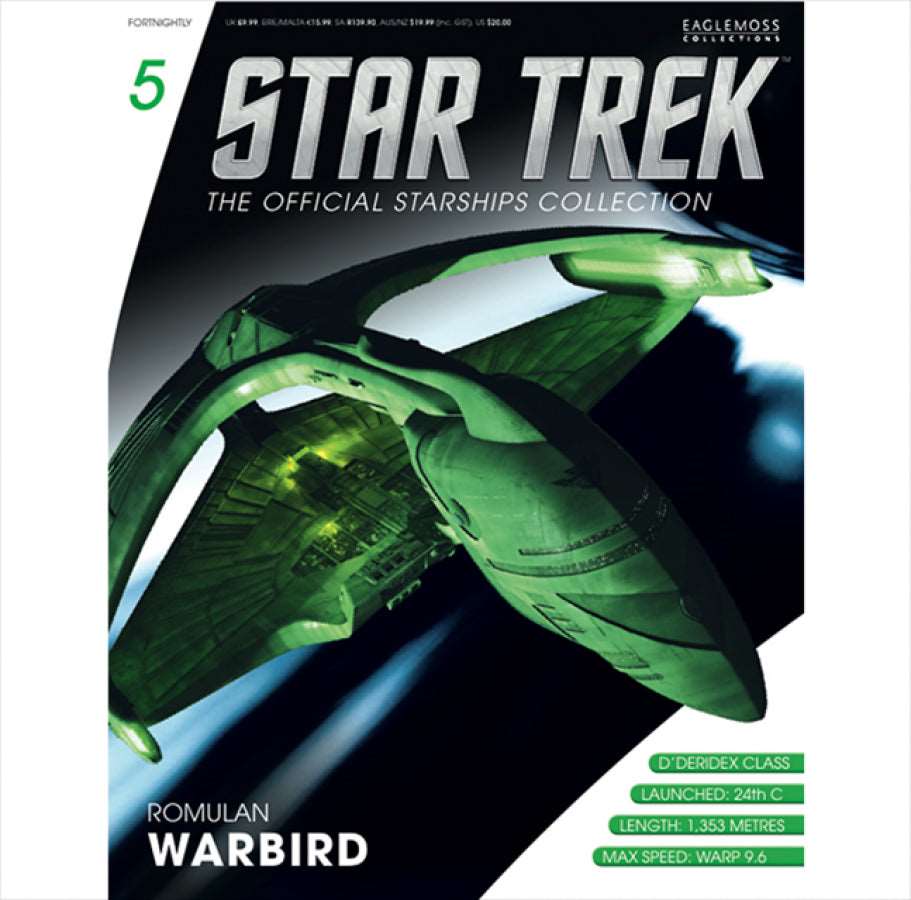 #05 Romulan Warbird Model Diecast Ship STDC05 (Eaglemoss / Star Trek)