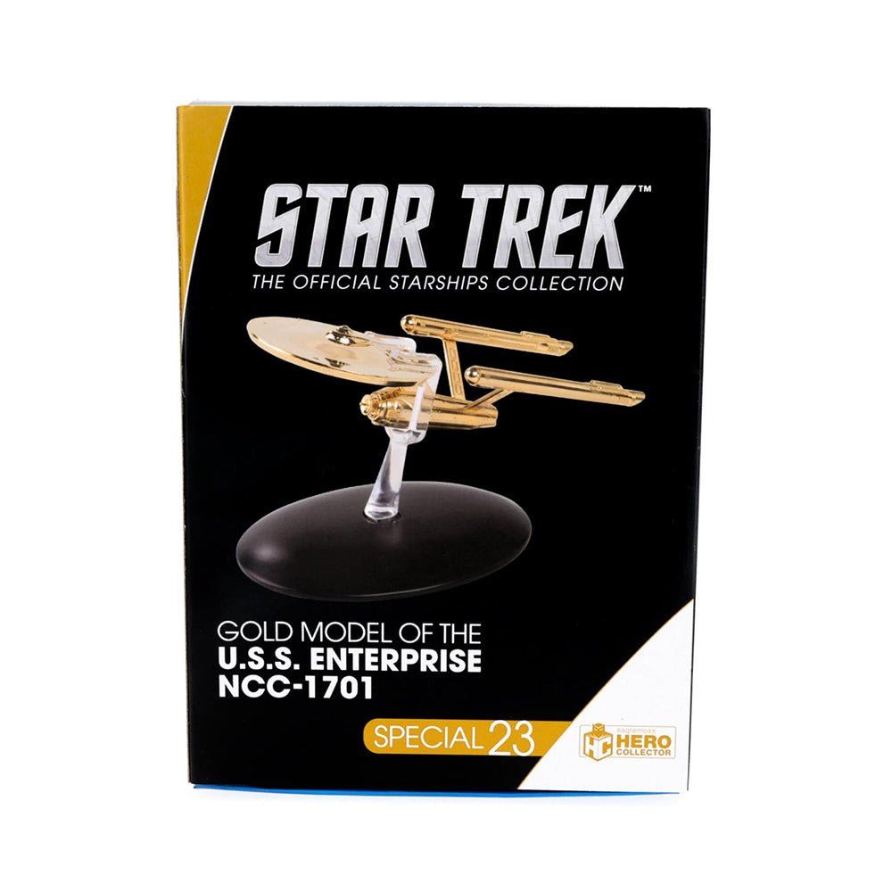 #23 Gold U.S.S. Enterprise NCC-1701 Model Die Cast Ship SPECIAL ISSUE (Eaglemoss / Star Trek)