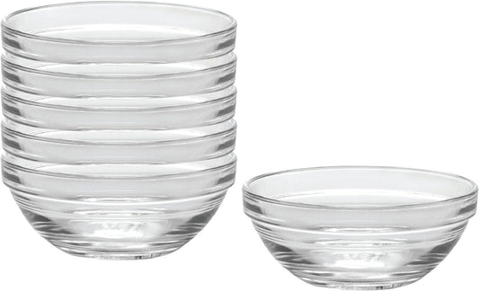 [PACK OF 6] LYS Bowl Clear Stackable 9cm (Duralex)