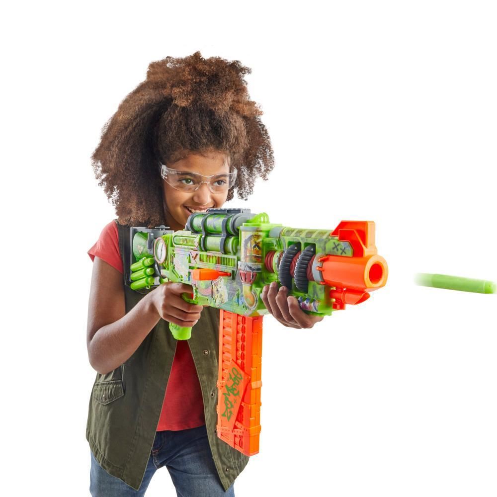 Zombie Corrupter Dart Blaster F8962 – NERF Dart Blaster with 22 Elite Darts | Pump-Action Zombie-Themed Blaster for Kids