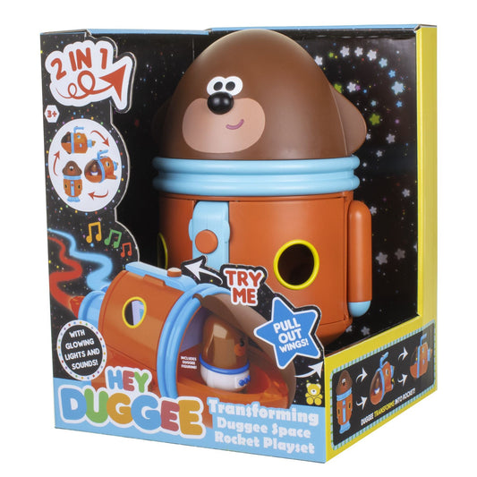 Hey Duggee Transforming Duggee Space Rocket Playset Age 3+ 2175CB Golden Bear