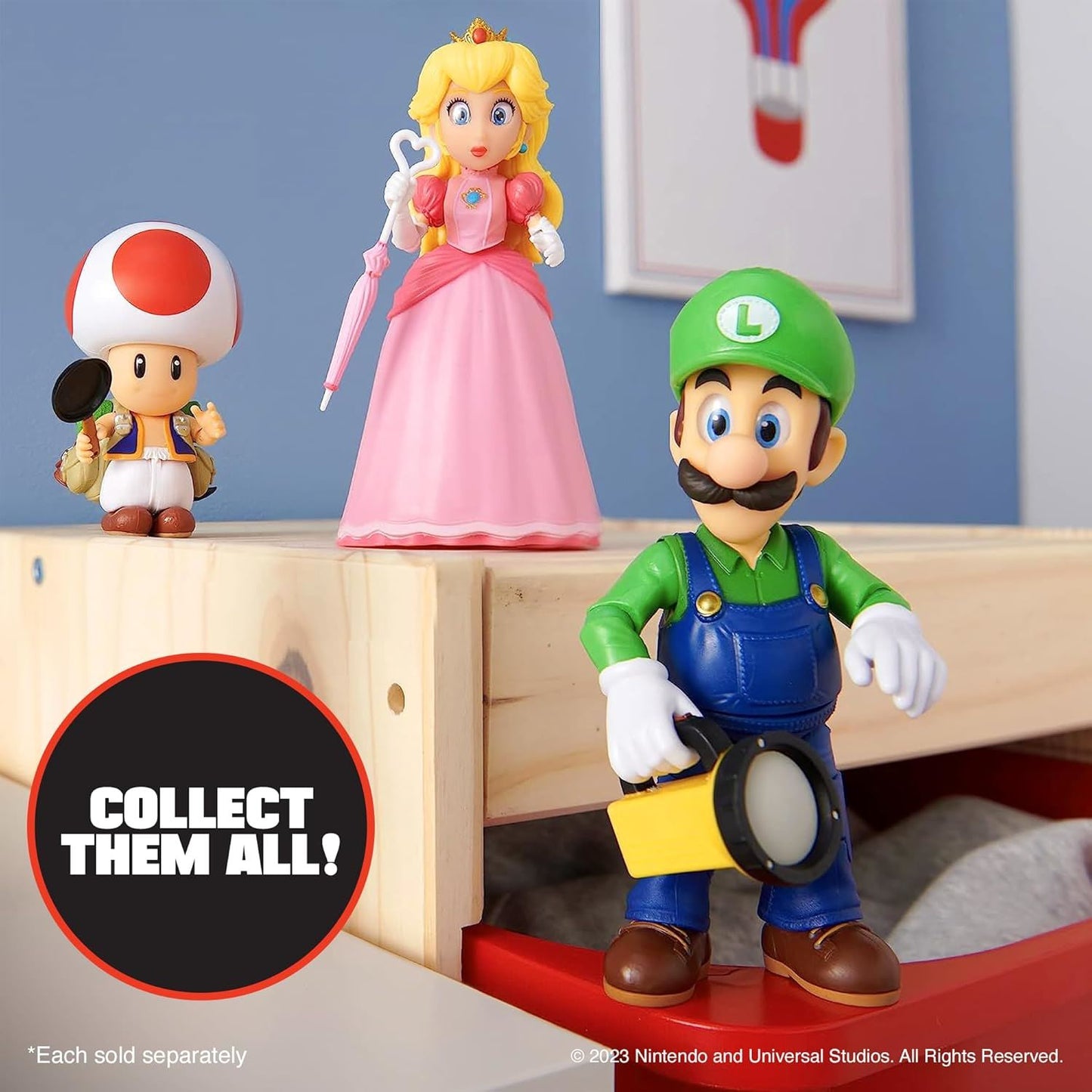 Luigi 5" / 12.5cm Action Figure 41717 (Nintendo The Super Mario Bros Movie)