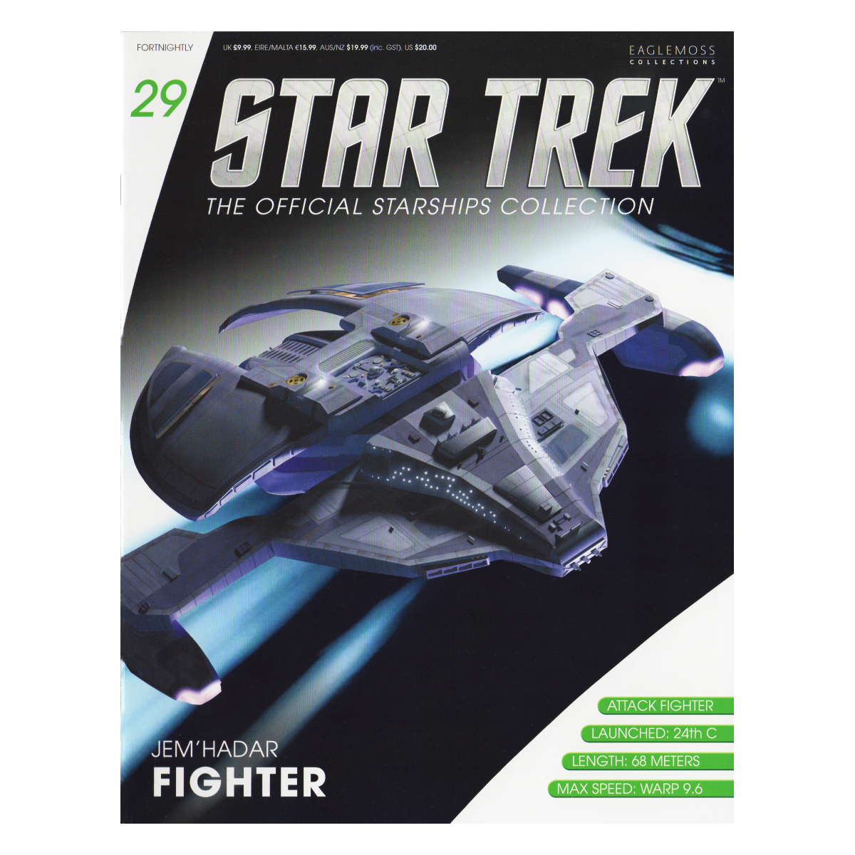 #29 Jem'Hadar Fighter Starship Die-Cast Model (Eaglemoss / Star Trek)