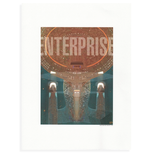 ✨ RARE PRINT: Enterprise-D Print by William Budge (Eaglemoss/Hero Collector) SPECIAL ISSUE #1