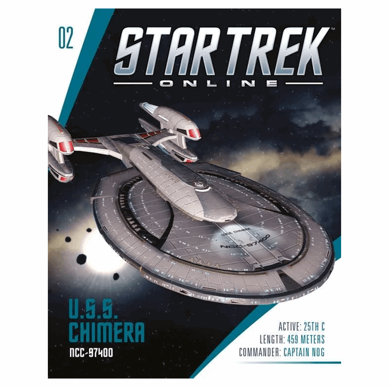 #02 U.S.S. Chimera NCC-97400 Chimera-class Heavy Destroyer STO Diecast Model Ship (Eaglemoss / Star Trek)