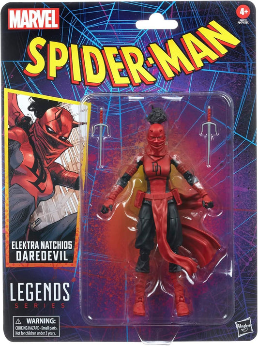 Elektra Natchios Daredevil 6″ Action Figure – Marvel Legends Series by Hasbro | Comics-Inspired Spider-Man Wave Elektra with Accessories
