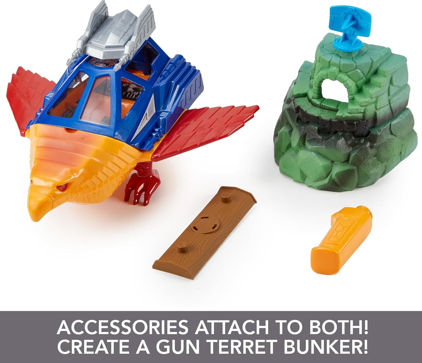 Point Dread & Talon Fighter HKM63 Action Vehicle Toy and Accessories (Masters of the Universe)