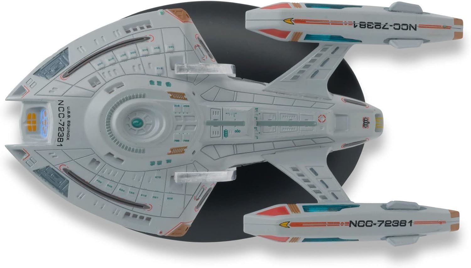 #15 / #7 U.S.S Equinox NCC-72381 Diecast Model Ship Window Boxed (Star Trek / Eaglemoss)