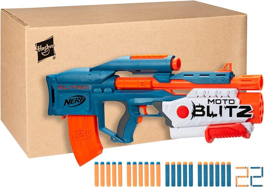 Nerf Elite 2.0 Motoblitz Motorized Blaster, 10-Dart & Airblitz Firing F5872