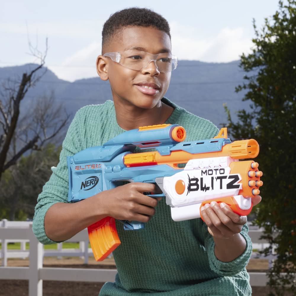 Nerf Elite 2.0 Motoblitz Motorized Blaster, 10-Dart & Airblitz Firing F5872