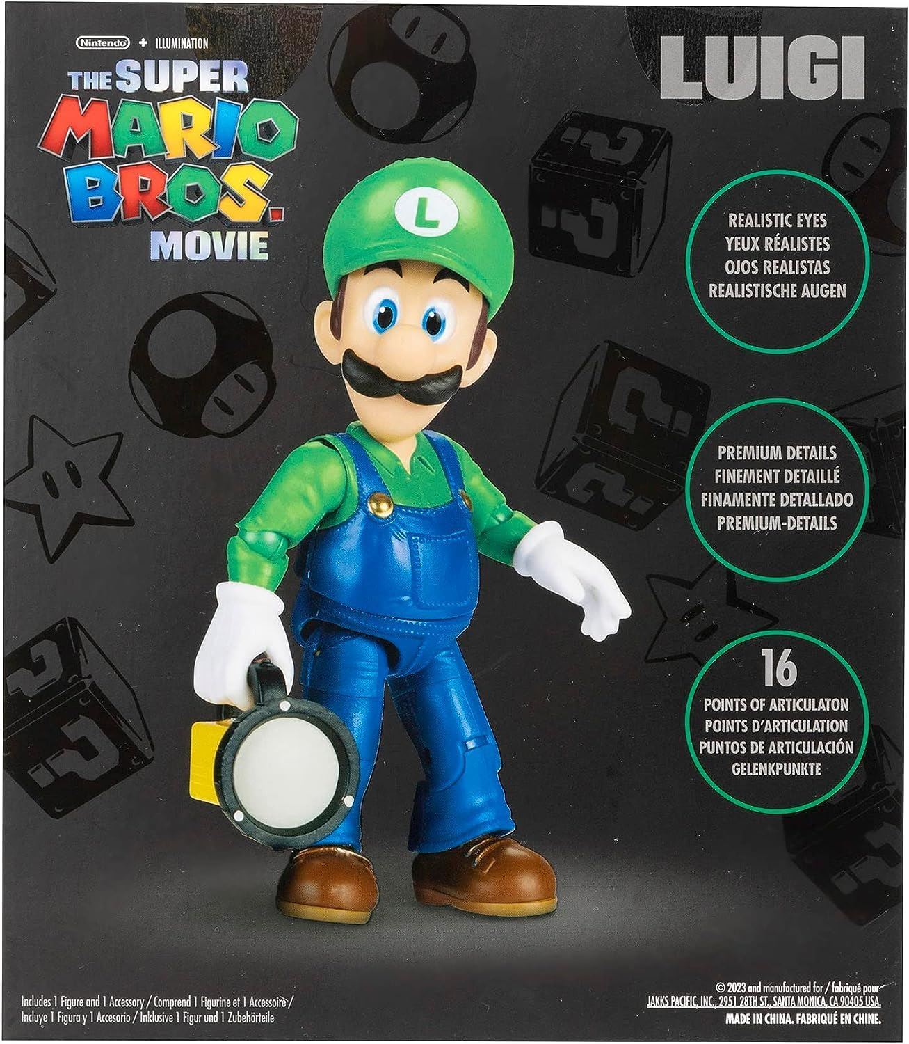 Luigi 5" / 12.5cm Action Figure 41717 (Nintendo The Super Mario Bros Movie)