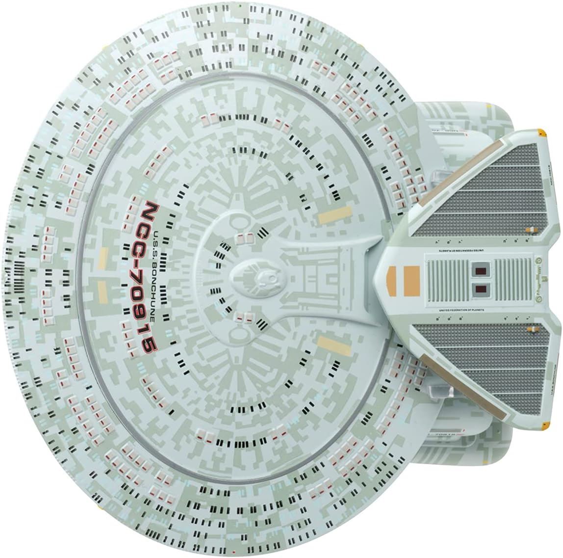 #26 U.S.S. Bonchune NCC-70915 (Nebula-Class) XL EDITION Model Die Cast Ship (Eaglemoss / Star Trek)