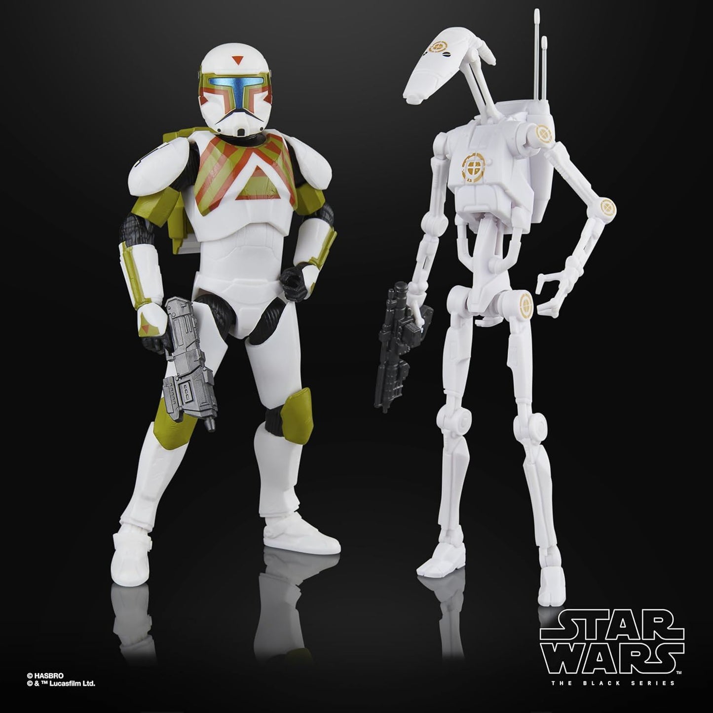 Clone Commando (Urban Fighter) & B1 Battle Droid (Training) 6″ Figure 2-Pack G1327 – Star Wars Black Series Battlefront II Set by Hasbro
