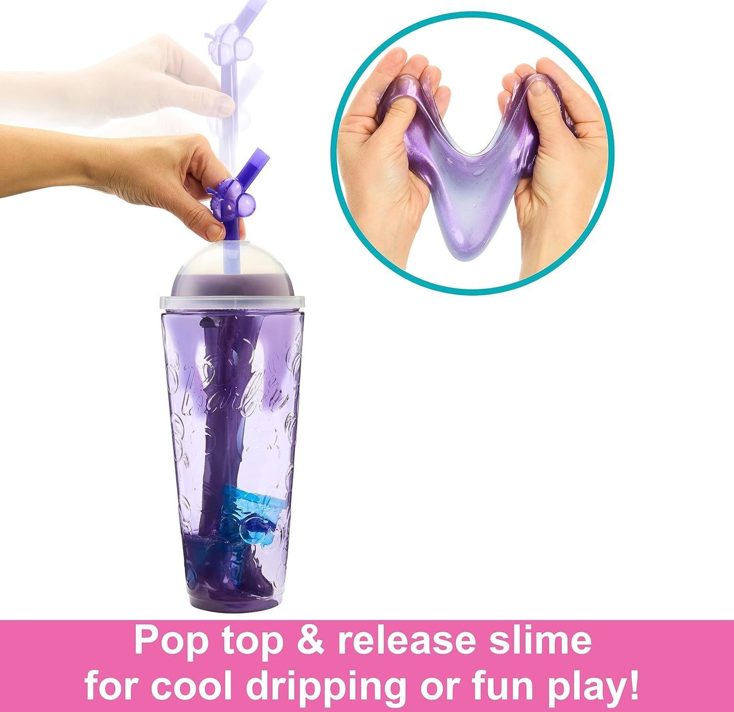 Barbie Pop Reveal Fruit Series Grape Fizz Doll 8 Surprises HRW44