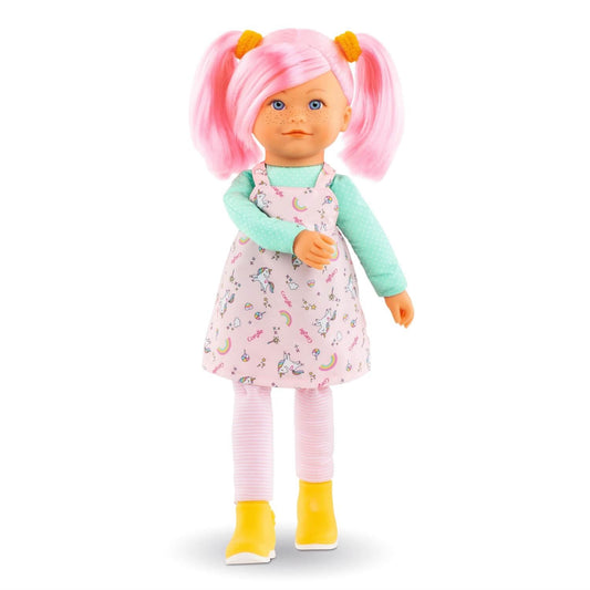 Praline Corolle Pop Rainbow Doll Soft Fabric Arms Legs Vanilla Scent 40 cm