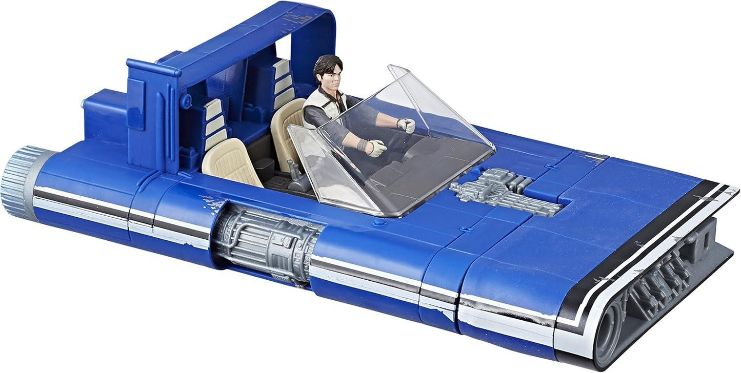 Star Wars Han Solo’s Landspeeder Force Link 2.0 E1263 – Vehicle & Figure Set with Sound Effects (Hasbro)