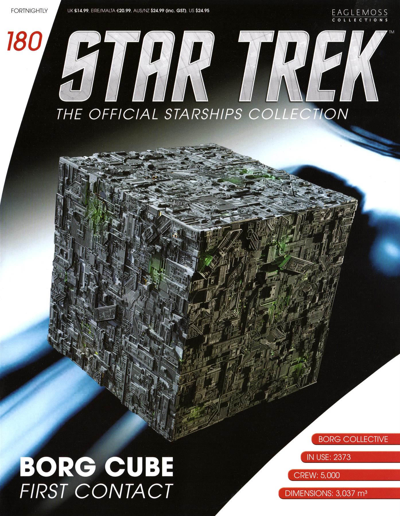 #180 Borg Cube (First Contact) Model Die Cast Ship (Eaglemoss / Star Trek)