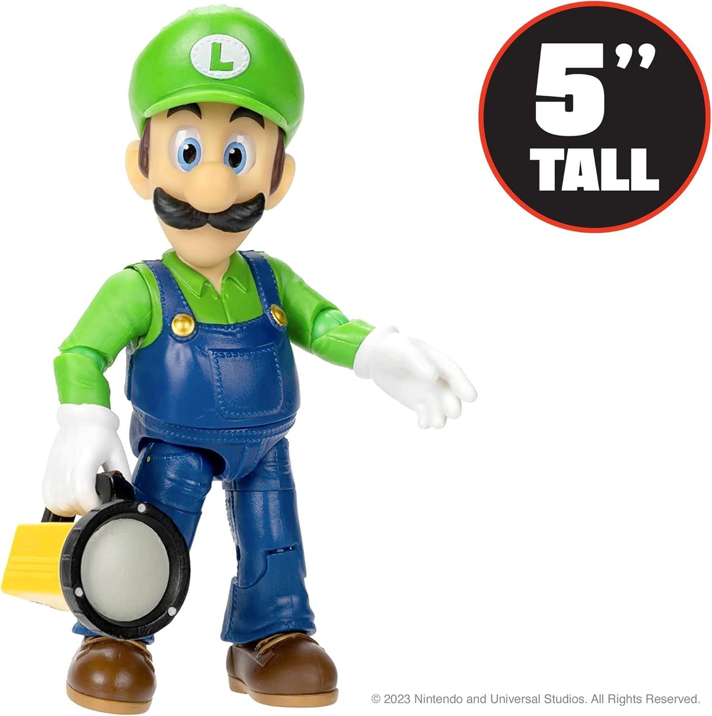 Luigi 5" / 12.5cm Action Figure 41717 (Nintendo The Super Mario Bros Movie)