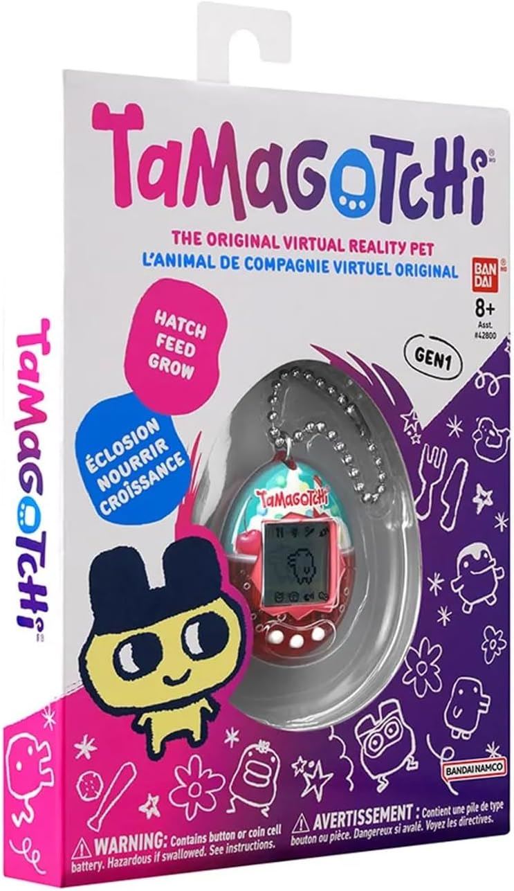 ICE CREAM FLOAT (Gen 2) | Retro 1997 Virtual Pet with Chain & Mini-Game (BANDAI Original Tamagotchi)