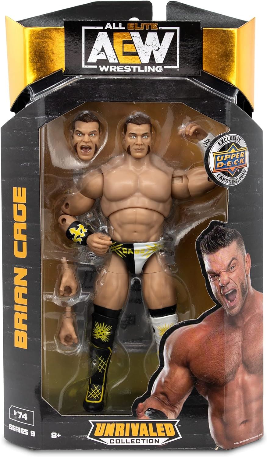 #74 Brian Cage 6" Action Figure Series 9 (AEW Unrivalled Collection All Elite Wrestling)