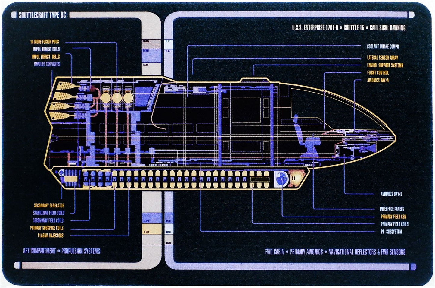 Enterprise Shuttles - Set 2 (Type 6 Shuttlecraft 'Hawking' & Captain's Yacht 'Calypso') Model Die Cast Ship (Eaglemoss / Star Trek)