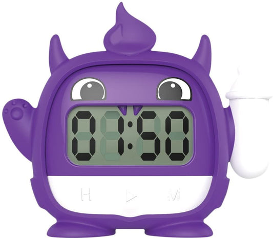 Baby Milk Timer (meiko the Milk Monster) Digital Glow-in-the-Dark PURPLE