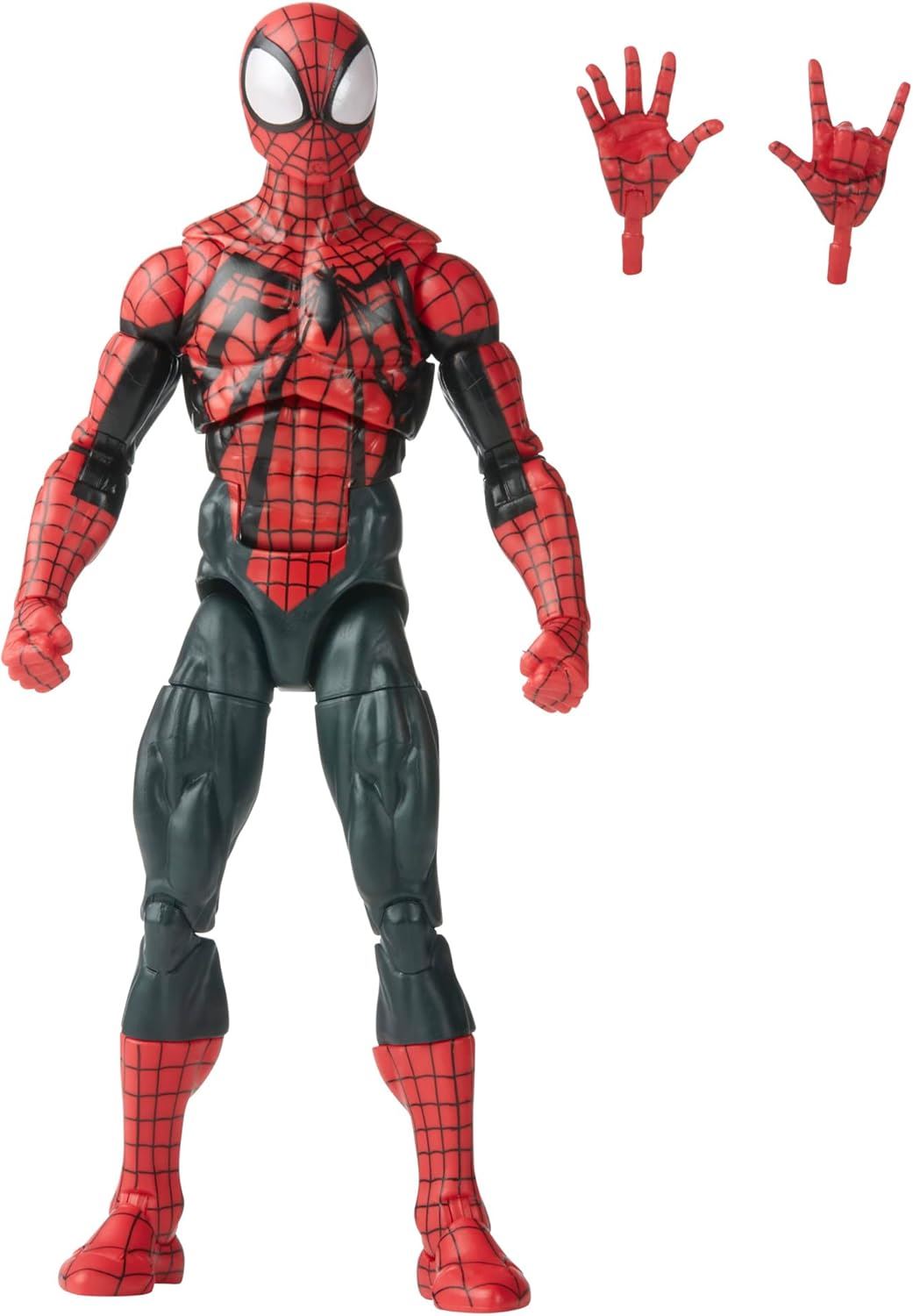 Ben Reilly Spider-Man 6″ Action Figure – Marvel Legends Series F6567 by Hasbro – Retro Collection Clone-Saga Spider-Hero