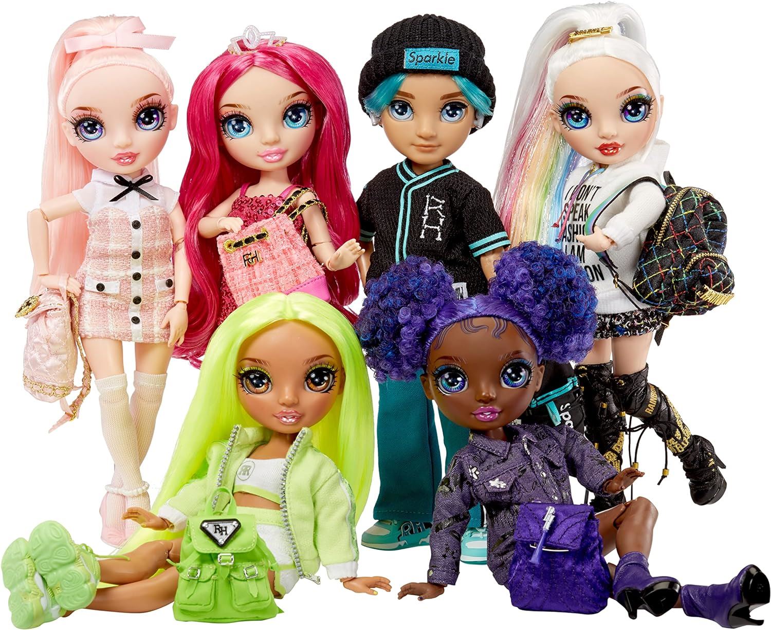 Rainbow High Jr Stella Monroe Fuschia Pink Doll + Accessories 583004 Series 2