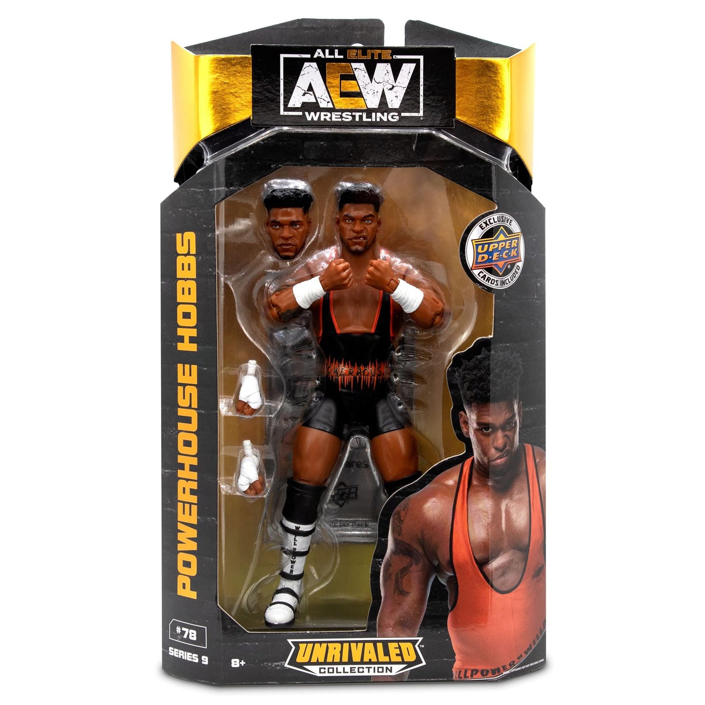 #78 Powerhouse Hobbs 6" Action Figure Series 9 (AEW Unrivalled Collection All Elite Wrestling)