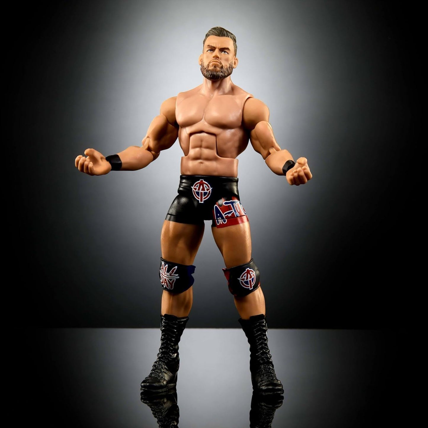 Austin Theory #110 HTX55 – WWE Elite Collection 6″ Action Figure with U.S. Championship Belt & Accessories