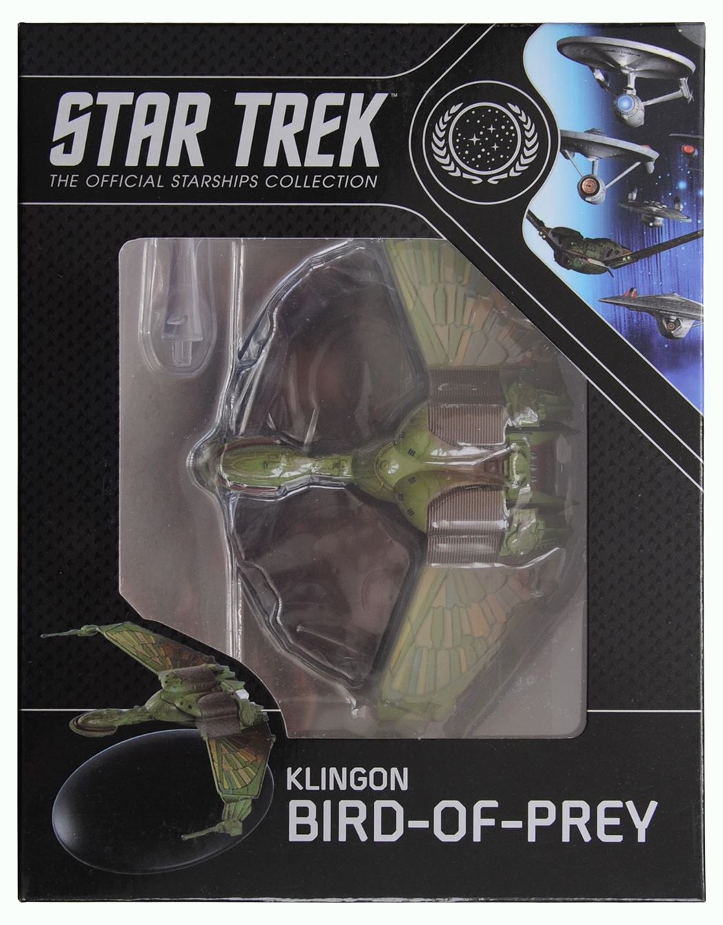 #02 Klingon Bird-of-Prey (B'rel-class) Model Die Cast Ship (Eaglemoss / Star Trek)