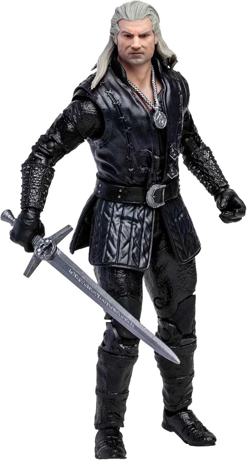 Ciri & Geralt of Rivia 7″ Figure 2-Pack 13813 – The Witcher Season 3 (Netflix) | McFarlane Toys Collector Twin Pack with Accessories