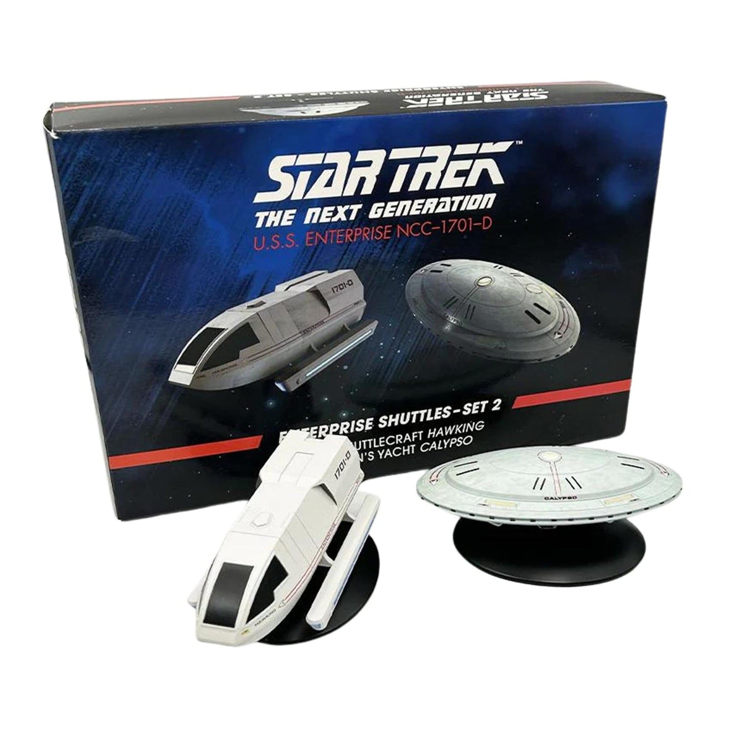 Enterprise Shuttles - Set 2 (Type 6 Shuttlecraft 'Hawking' & Captain's Yacht 'Calypso') Model Die Cast Ship (Eaglemoss / Star Trek)