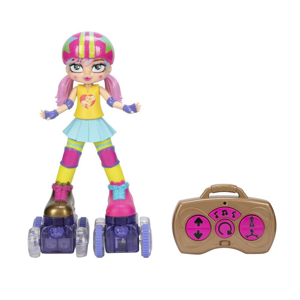 Rock N Rollerskate Rainbow Riley Remote Control 11" Doll Lights & Sounds Ages 3+