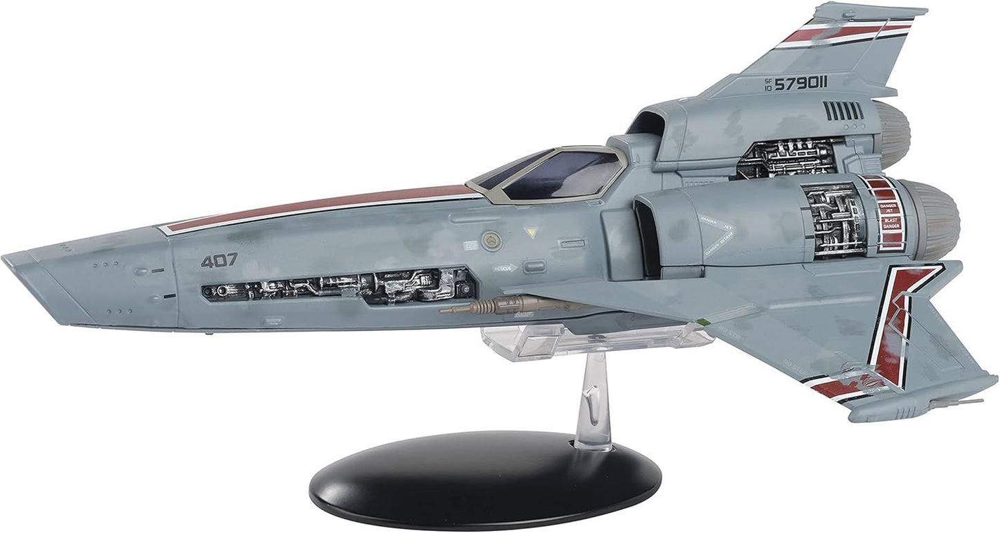 #15 Viper Mk III (Blood and Chrome) Model Diecast Ship (Eaglemoss / Battlestar Galactica)